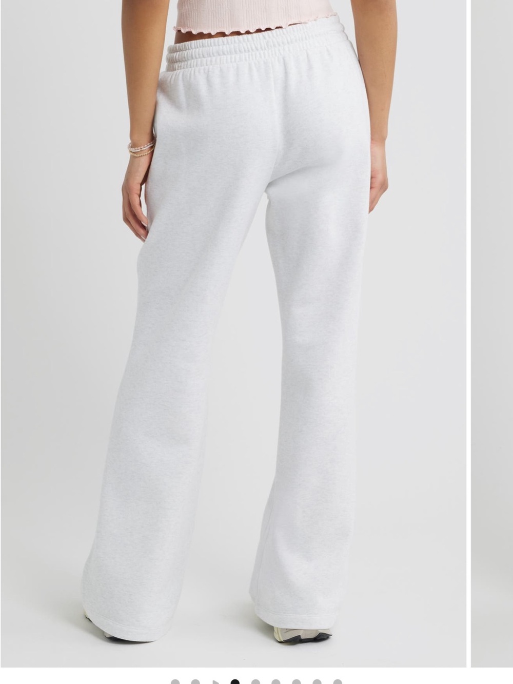 bp White Wide-Leg Sweatpants new no tags